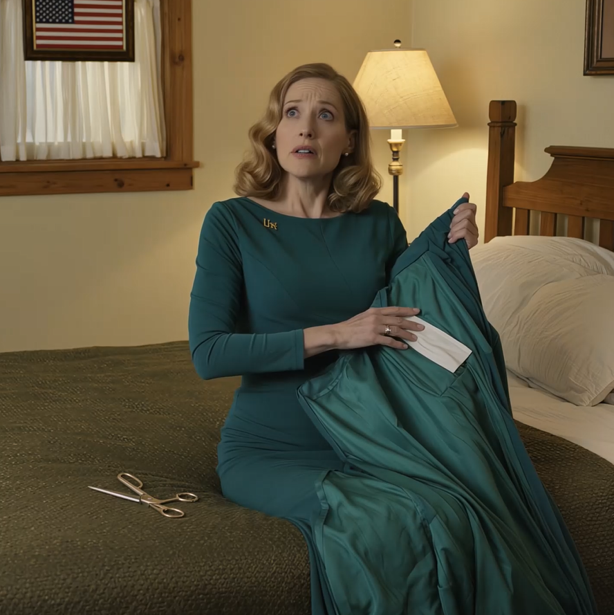 The night before my 50th birthday, my dead father came to me in a dream, stood in the doorway of my Atlanta bedroom in the gray sweater I’d knitted him, and said three times, “Liv, don’t wear the dress from your husband.” Less than 24 hours later, I was in a hospital lab staring at white powder I’d just cut out of that emerald gown while my friend in a white coat told me it was a contact poison that would’ve “looked like a heart problem at your party.”