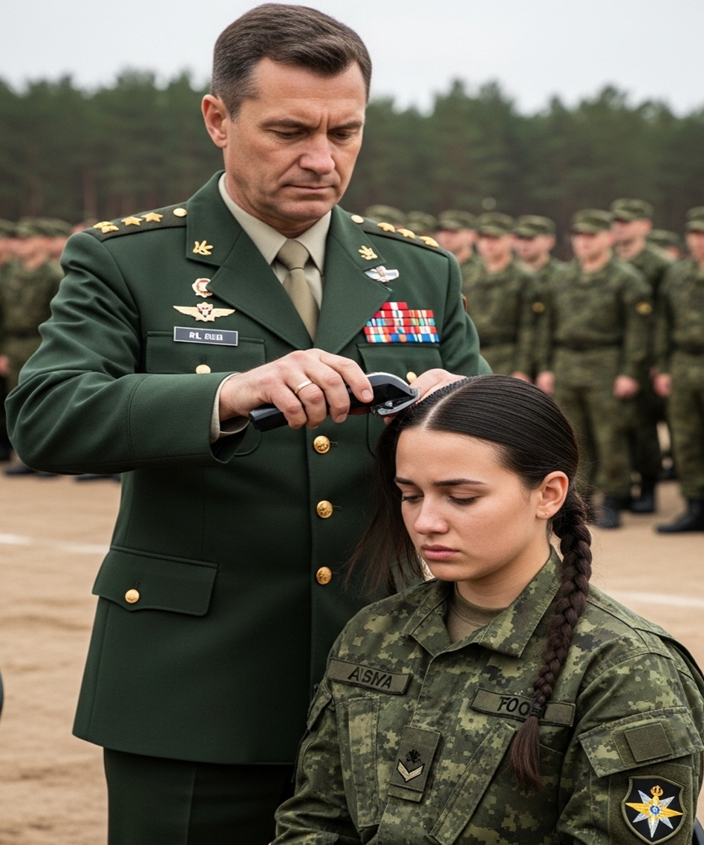 A General Ordered a Private’s Hair Cut for “Disrespect” — Then He Spotted a Hidden Badge and Realized He’d Shamed a Legend