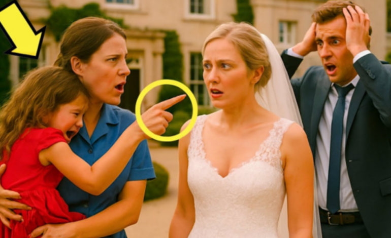 La novia perfecta tenía un secreto: la pequeña de rojo lo destapó en pleno altar