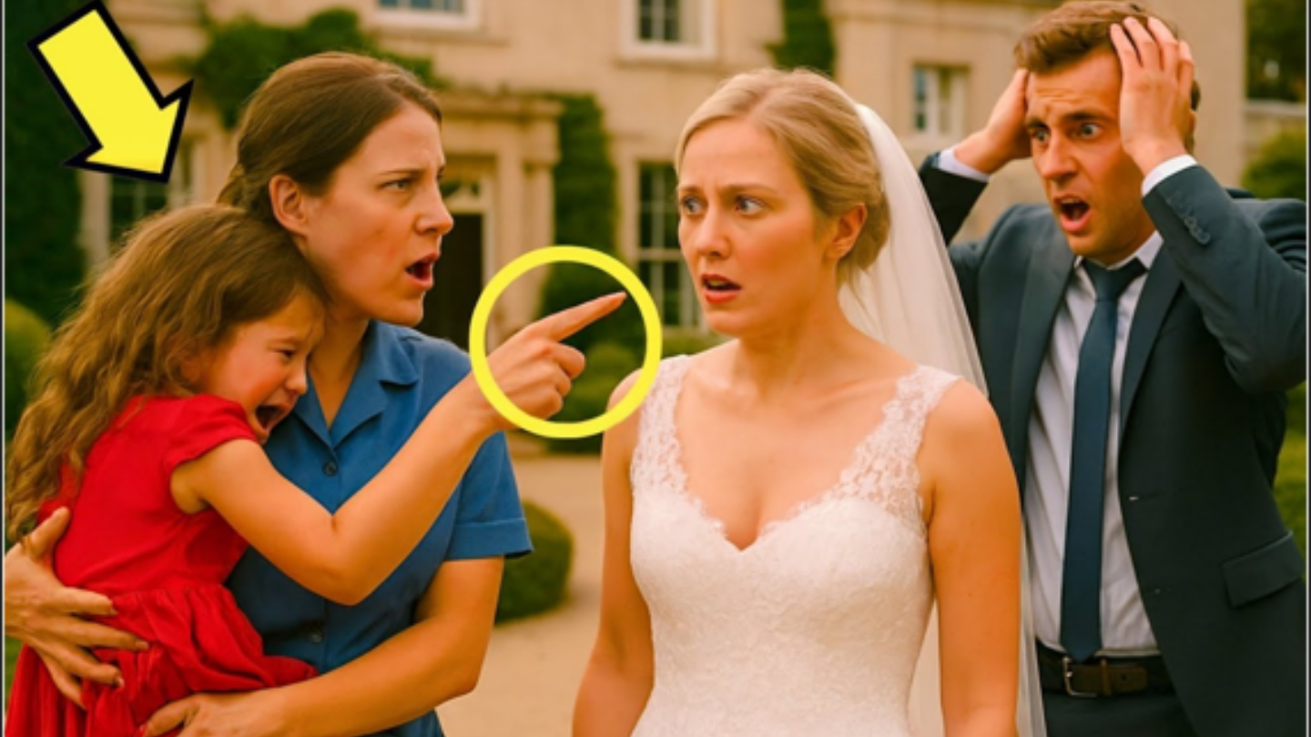 La novia perfecta tenía un secreto: la pequeña de rojo lo destapó en pleno altar