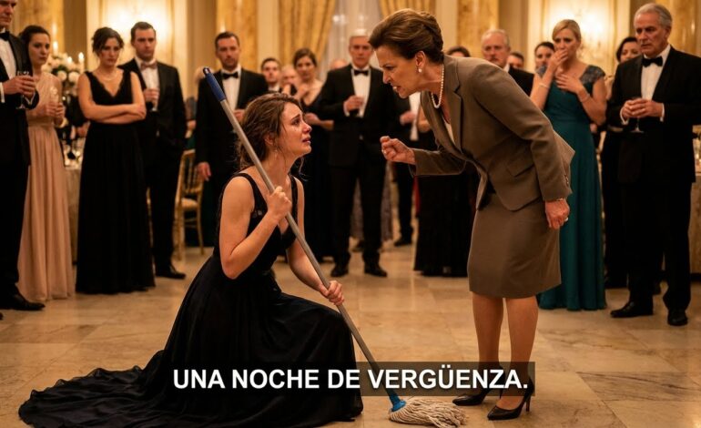 La hicieron servir copas en su propia familia