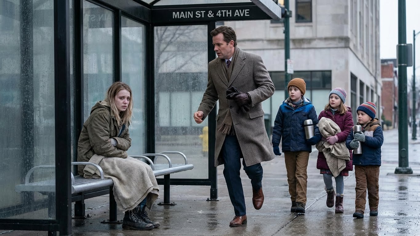 La Mujer Echada a la Calle por No Poder Ser Madre… y el Extraño de la Parada que Le Cambió el Destino en una Sola Noche de Nieve