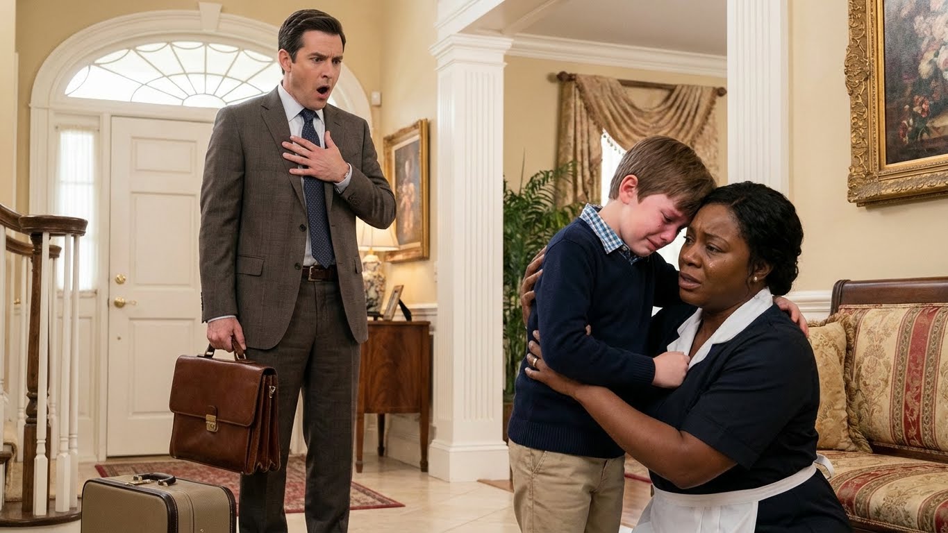 Volvió antes de tiempo… y encontró el secreto que su hijo guardaba con la empleada