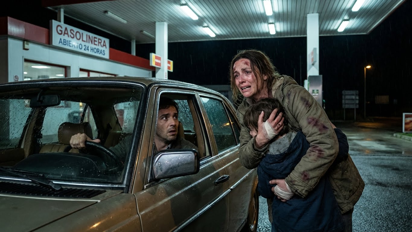 Huía de mi ex con mi hija en brazos… y ese desconocido cambió nuestro destino