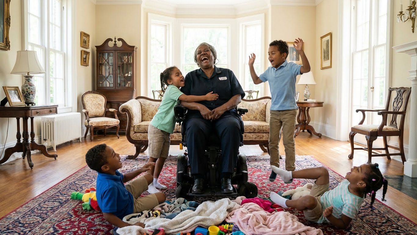 Nadie aguantó a los 4 hijos del millonario… hasta que llegó una niñera en silla de ruedas y TODO cambió