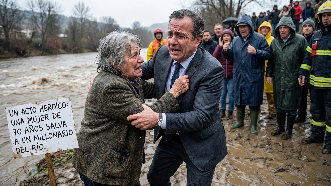 A los 76 años rescaté del río a un hombre atado… y era el millonario desaparecido
