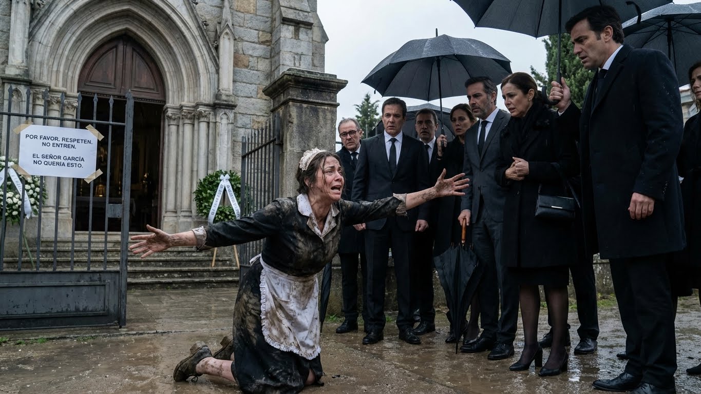 ¡Iban a enterrarlo vivo! El grito de la empleada que destrozó a la élite en pleno funeral