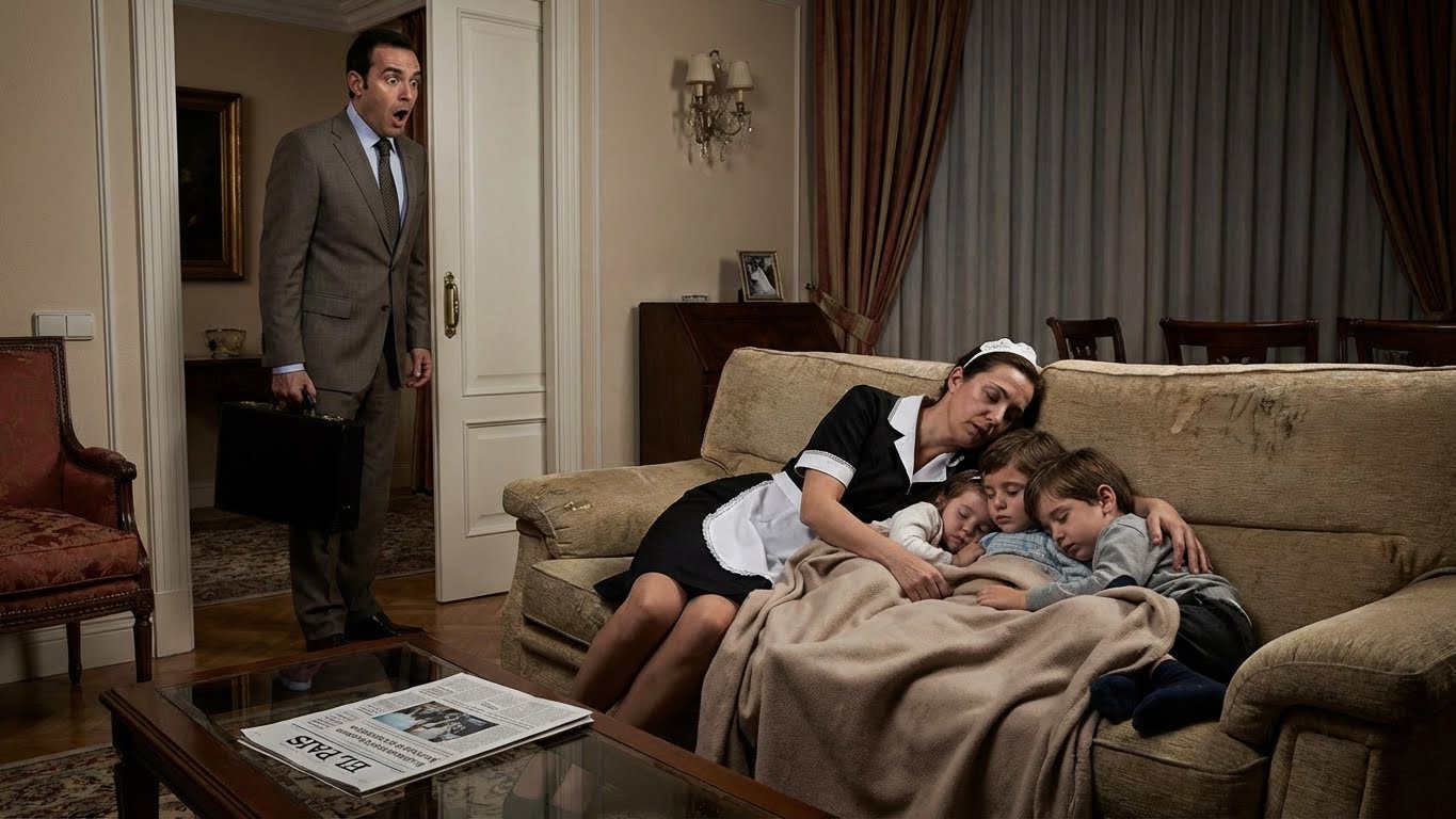 El millonario volvió antes de tiempo… y lo que vio en su sofá lo dejó sin respiración