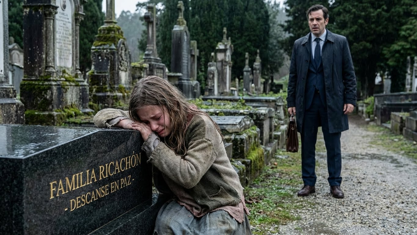 El multimillonario encontró a una niña llorando en la tumba de su hijo… y lo que ella le susurró lo destruyó