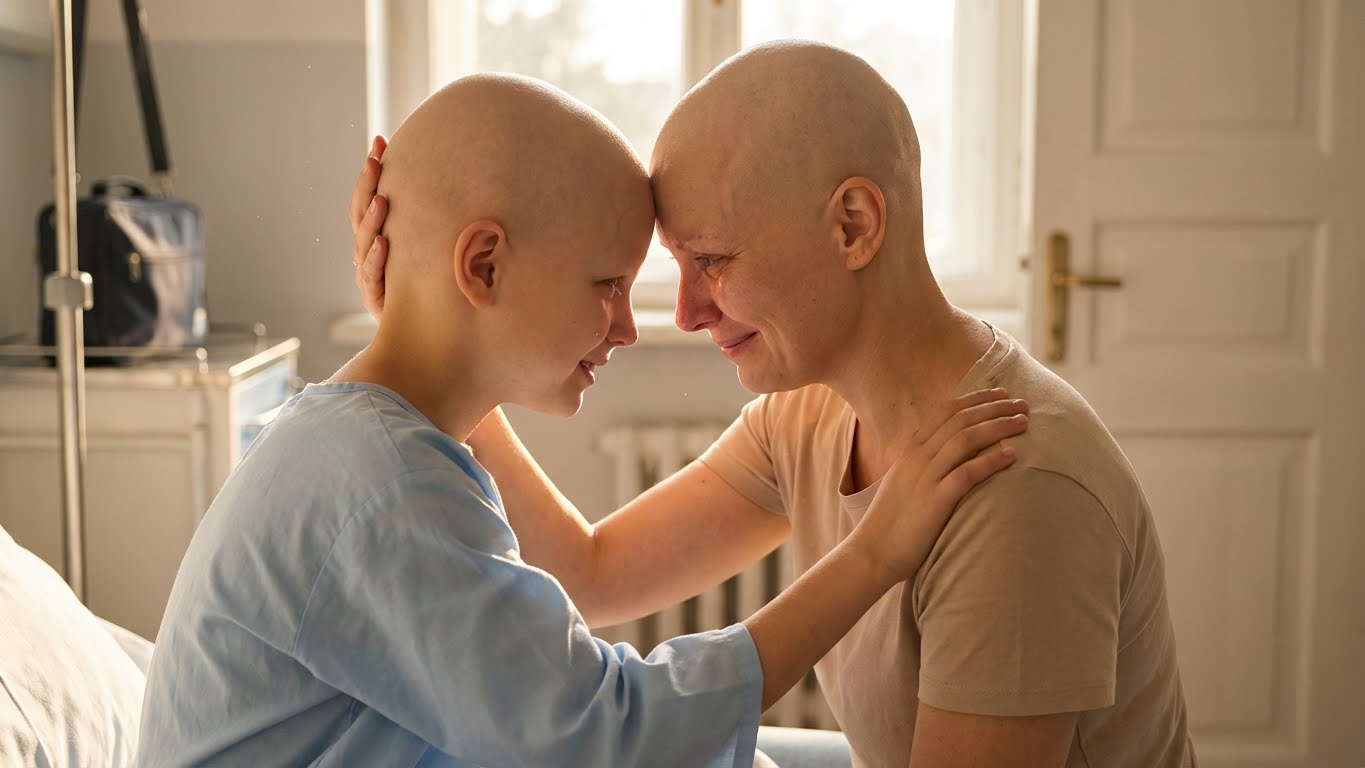 Se rapó la cabeza por su hija… pero lo que pasó después dejó a todos en shock