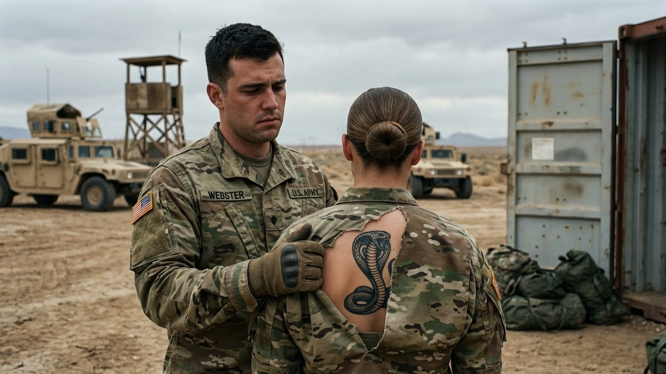 Se rieron de la recluta más torpe… hasta que el comandante vio el tatuaje y se quedó sin voz