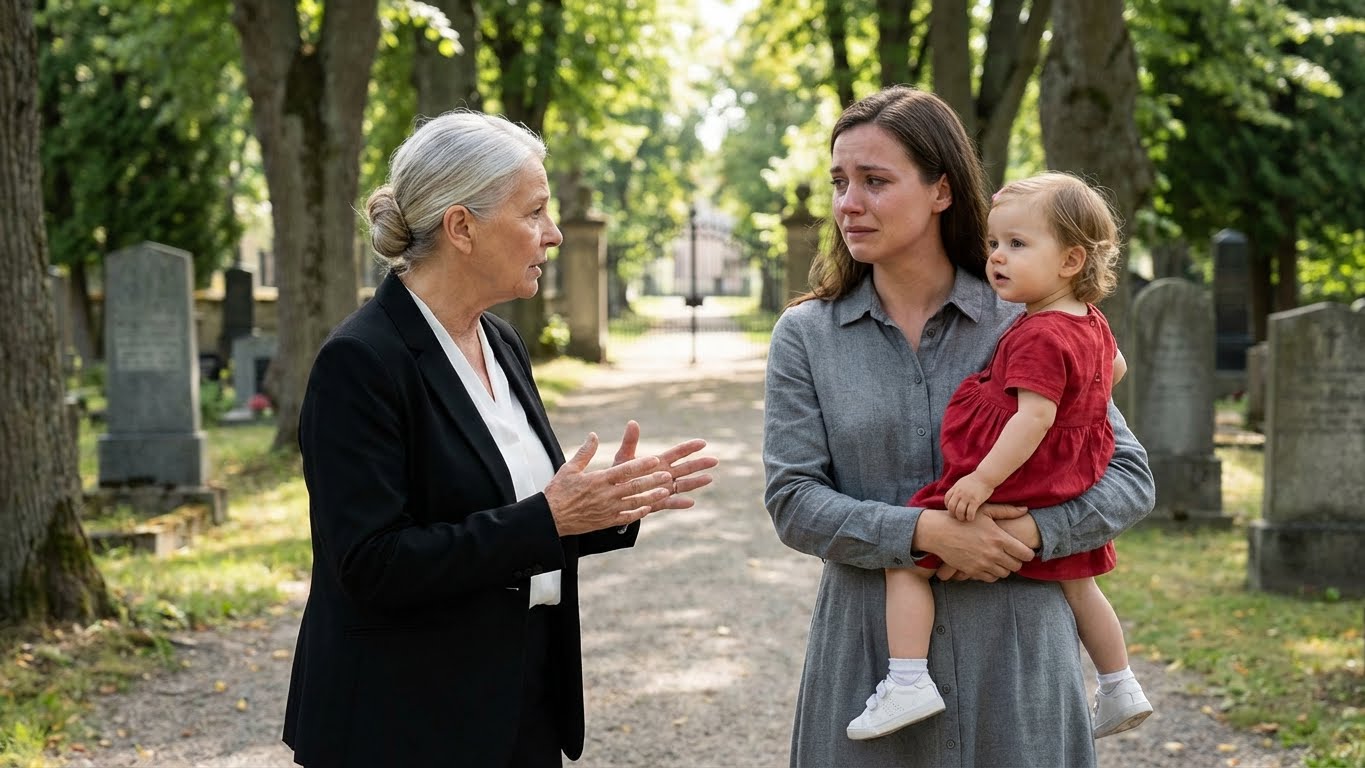 Fue a llorar a la tumba de su hijo… y encontró a una niña que llevaba SU MISMA MIRADA