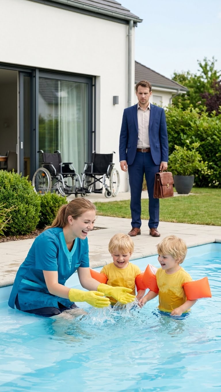 The Millionaire’s TWINS Never Laughed — What the Maid Did in the Pool Left Him Speechless