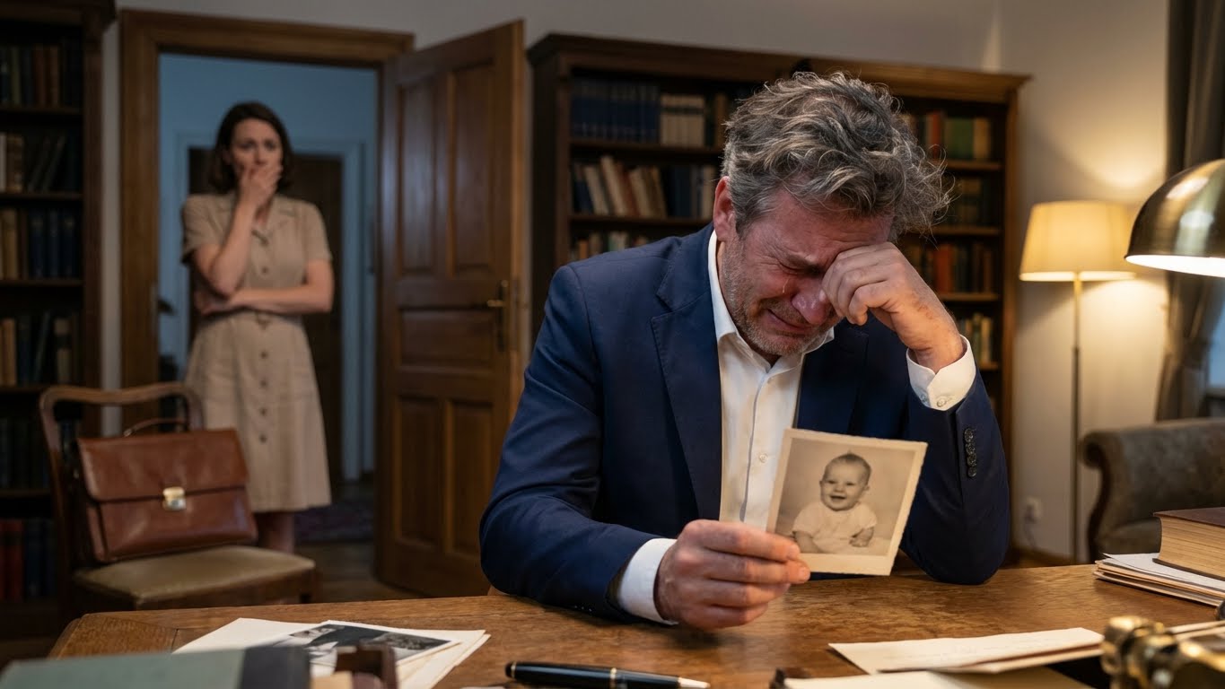 Me obligaron a trabajar de noche… y encontré a mi jefe llorando por una foto mía de bebé