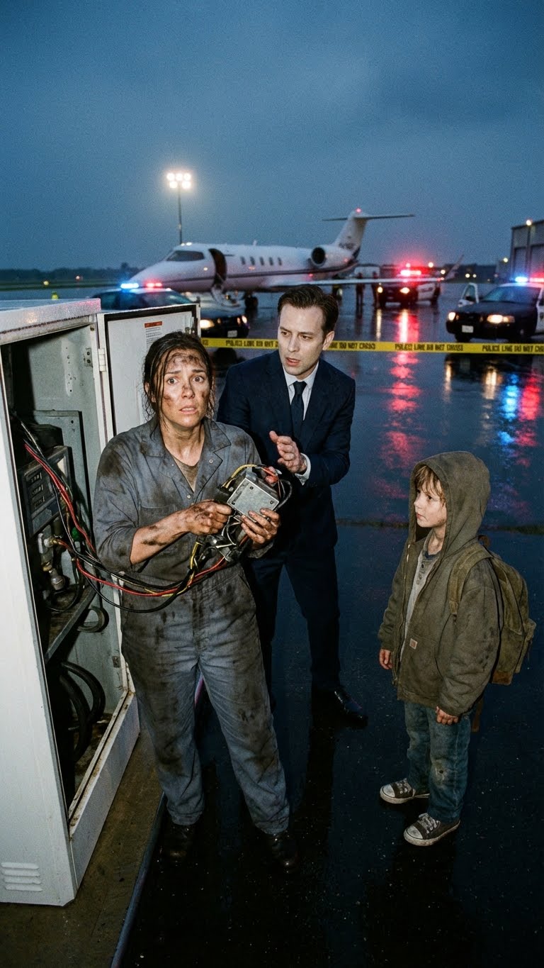 A billionaire was moments from boarding his private jet when a homeless boy noticed something no one else did—what the child quietly revealed stopped the flight, exposed a carefully hidden scheme, and set off a chain of events that would change both of their lives forever.