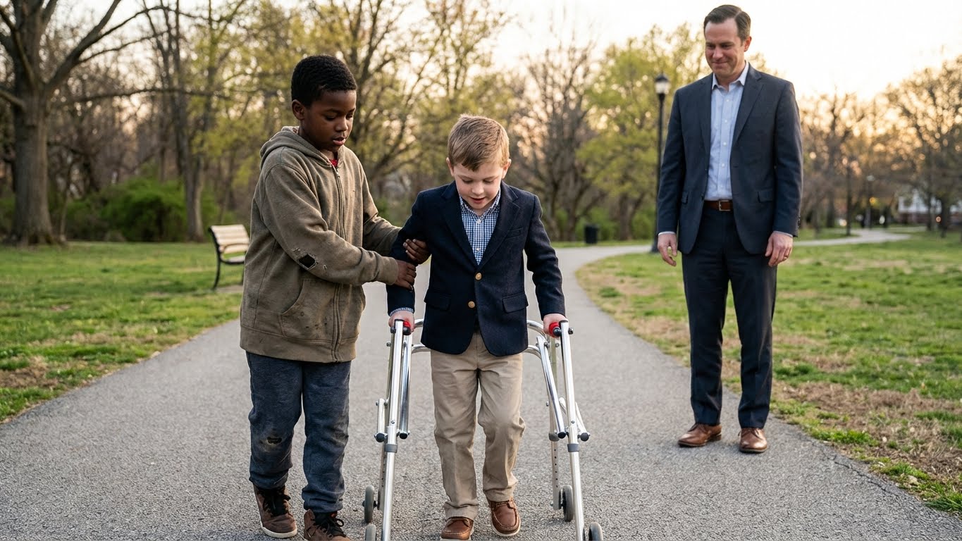 Las acciones del muchacho negro hicieron que el millonario lo admirara enormemente