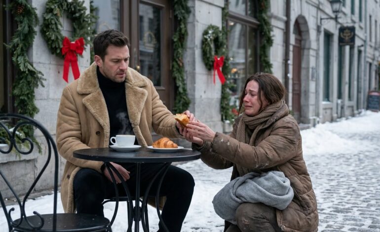 A Homeless Mom Asked a Millionaire for Leftovers—Then He Saw Her Eyes and Froze