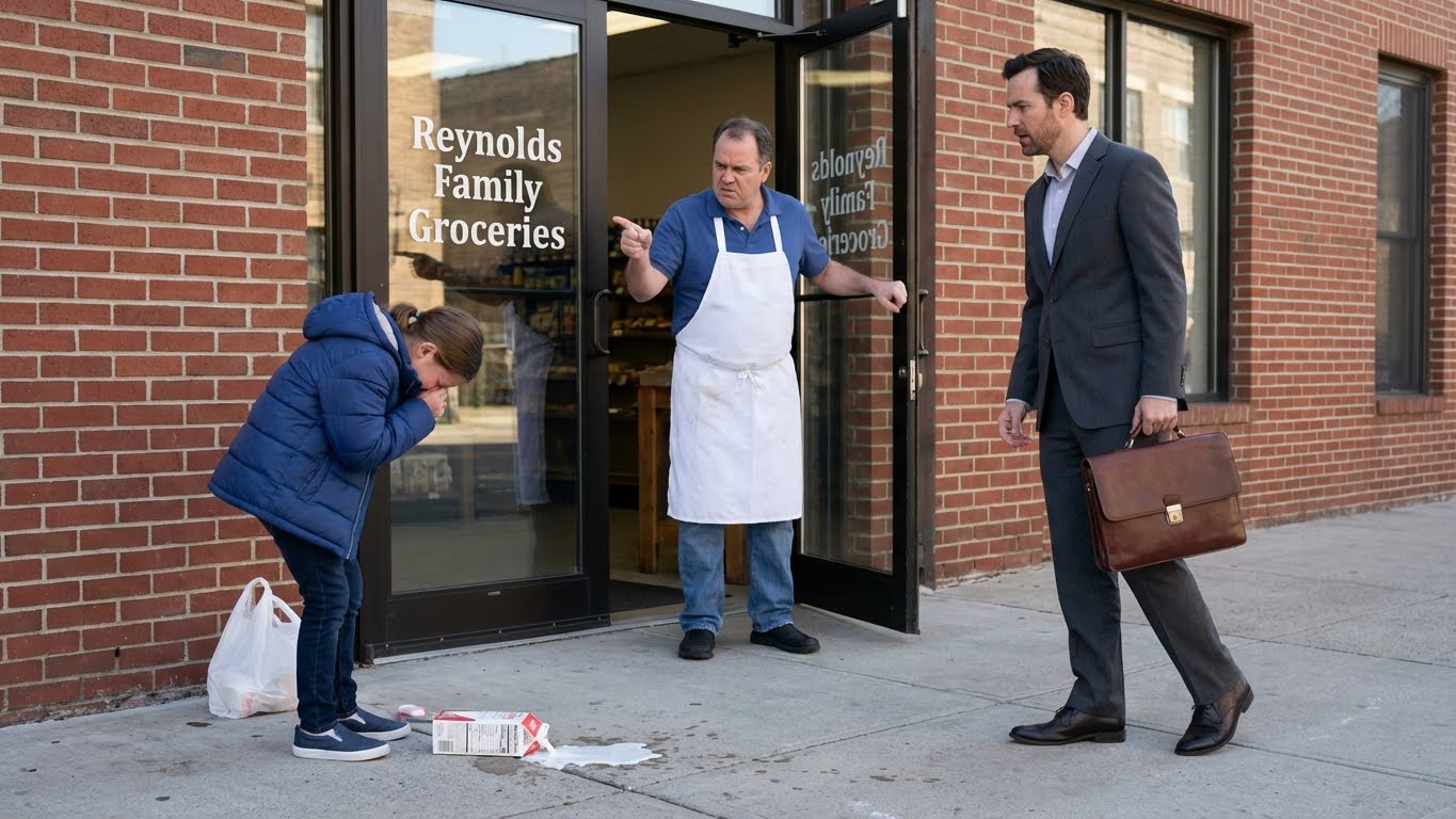 They Dragged a 10-Year-Old Out for Stealing Milk… Then a Millionaire Stepped In.