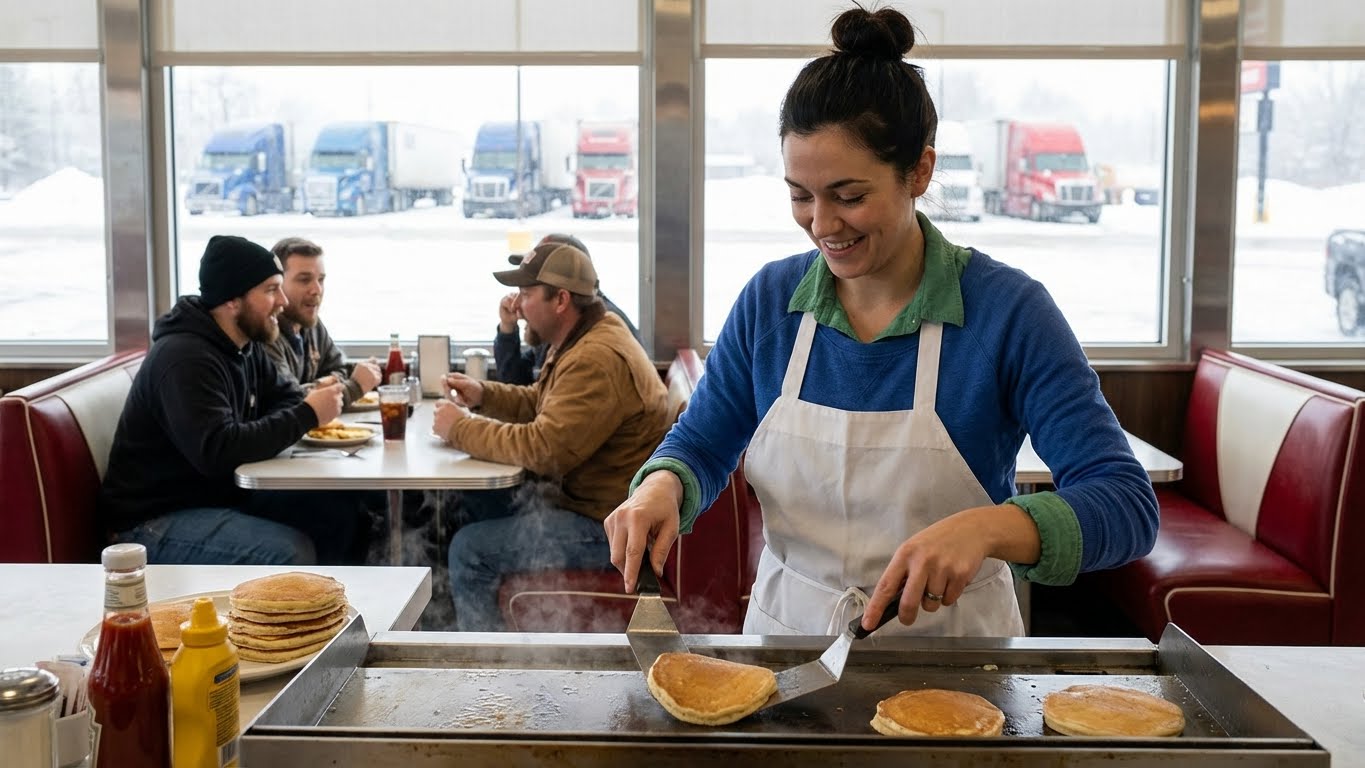 I Opened My Diner During a Blizzard for Stranded Truckers—Then One Photo Changed My Life Forever