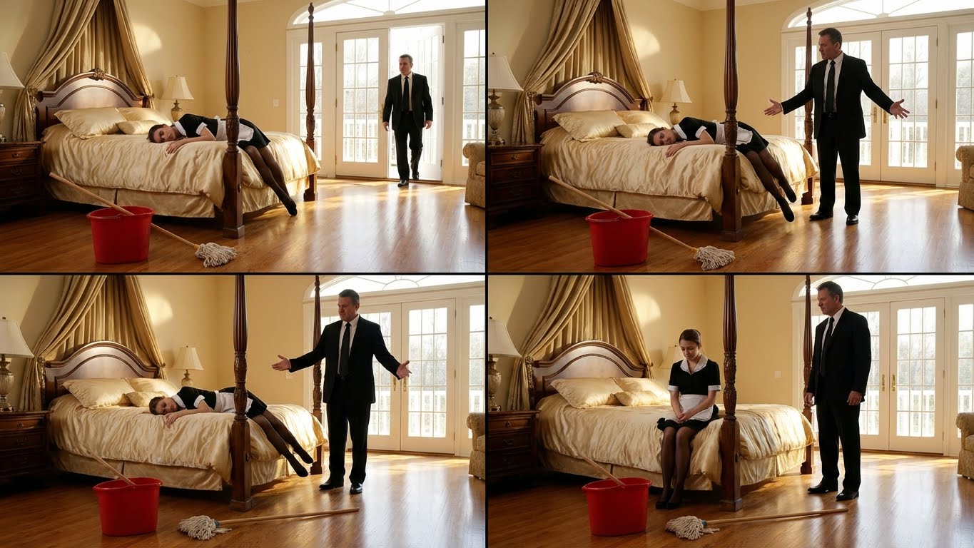 Billionaire Walks Into His Bedroom—And Freezes When He Sees His Maid Asleep in His Bed