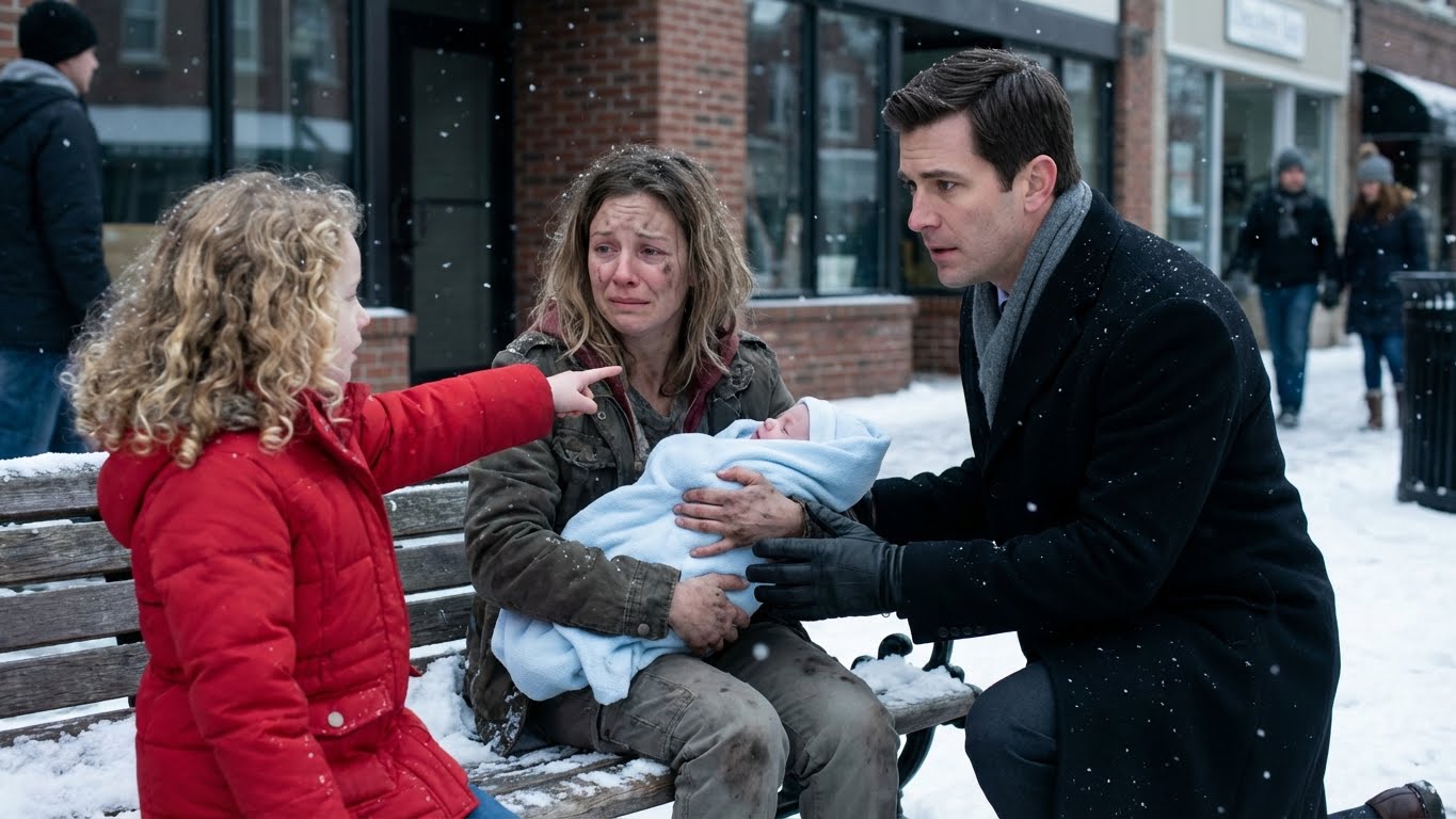 “Daddy… The Baby Is Freezing”—A CEO’s Christmas Walk Turned Into a Nightmare