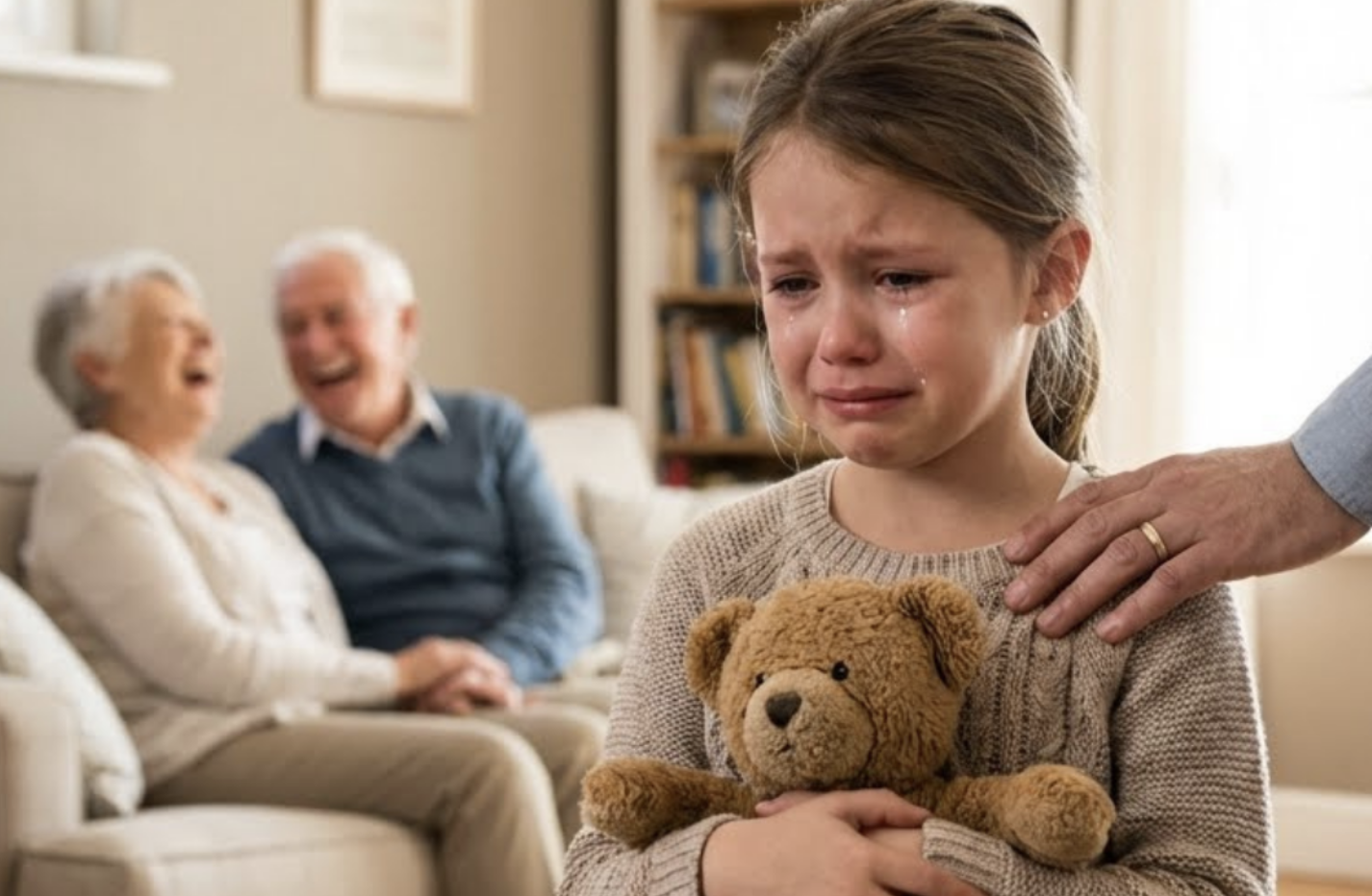 I left my daughter in the care of my parents and sister for just one day due to an unexpected work emergency. When she came back, she wouldn’t say a word. I gently asked, “Honey, what happened?” but tears quietly rolled down her cheeks. Then I noticed a small spot of blood on the inside of her clothes. My stomach dropped. I rushed her to the hospital—and what the doctor revealed nearly made my heart stop.