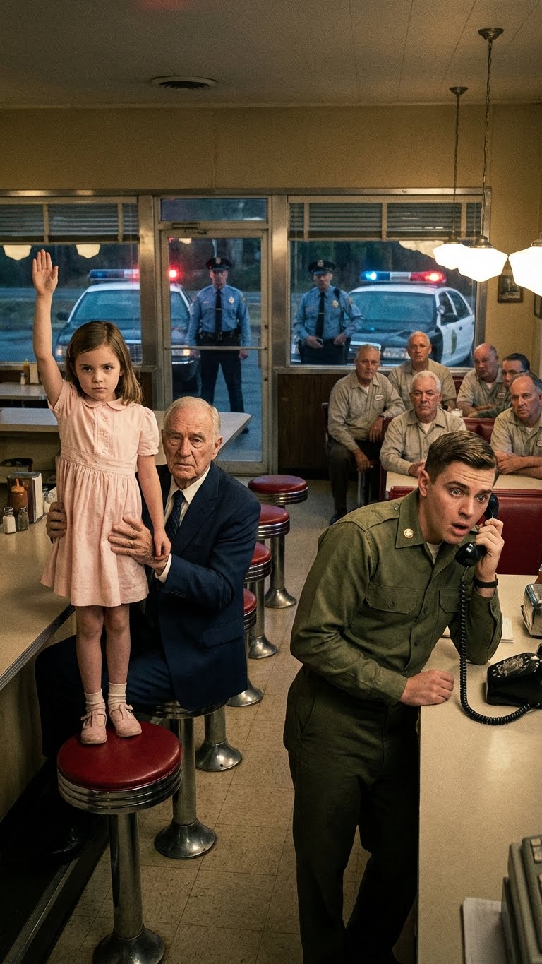 “Inside a Crowded Diner, a Three-Year-Old Gave a Silent Signal — What a Soldier Noticed Next Uncovered a Terrifying Truth That Left the Entire Town Stunned…”