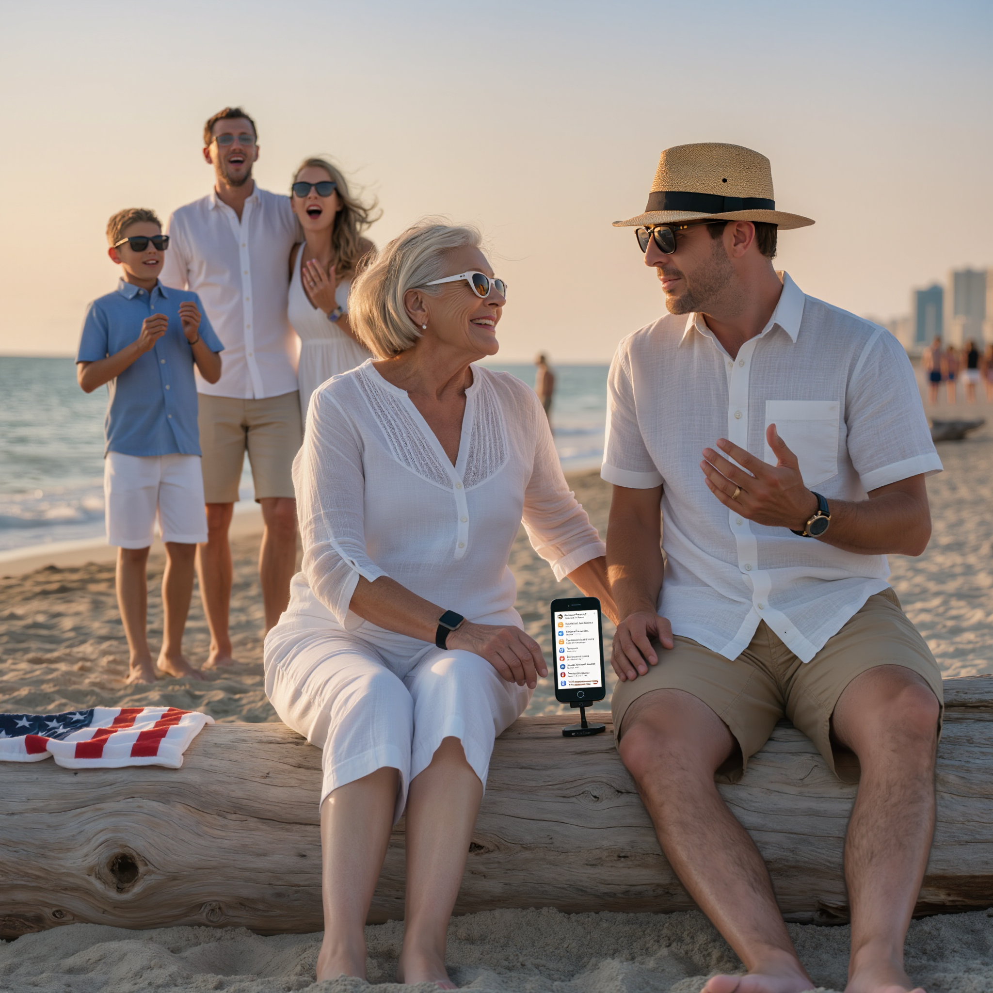 After my daughter-in-law told me I couldn’t come on the Thanksgiving vacation, I booked a solo flight and uploaded photos of myself beside a mysterious man on the shore; by evening the family was in chaos once they discovered his true identity.