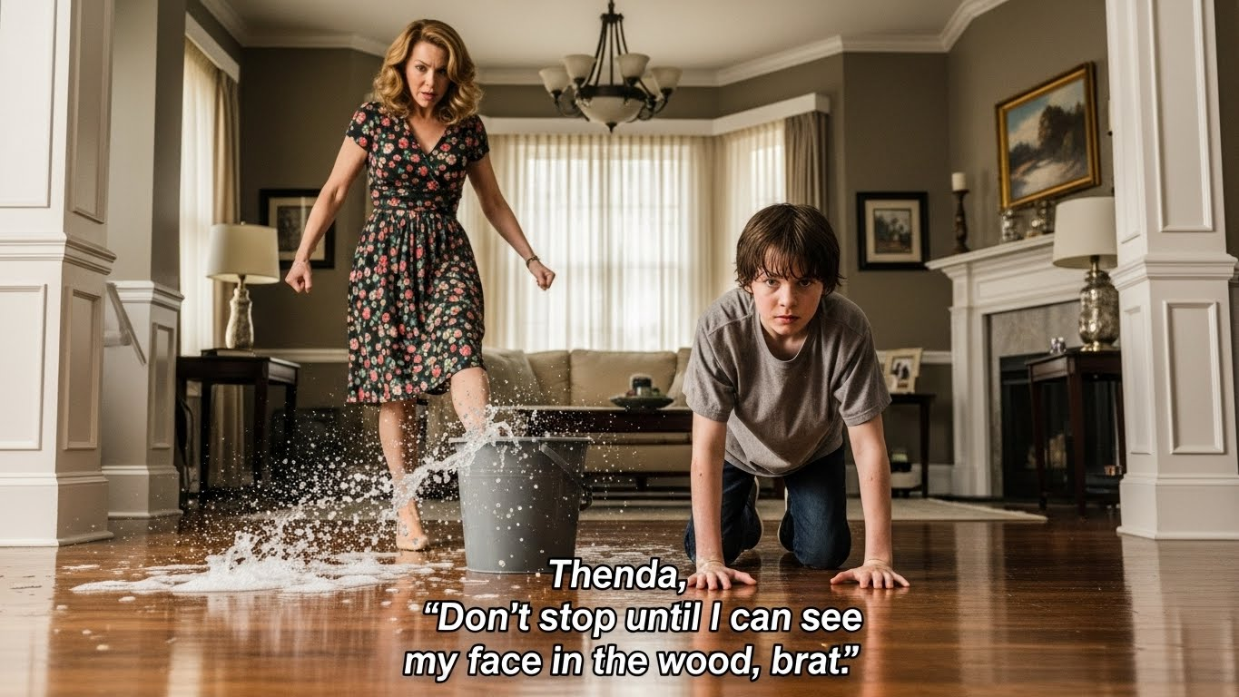 I was forced to scrub floors on my knees while my family celebrated graduation then 50 bikers roared into our driveway and changed everything.