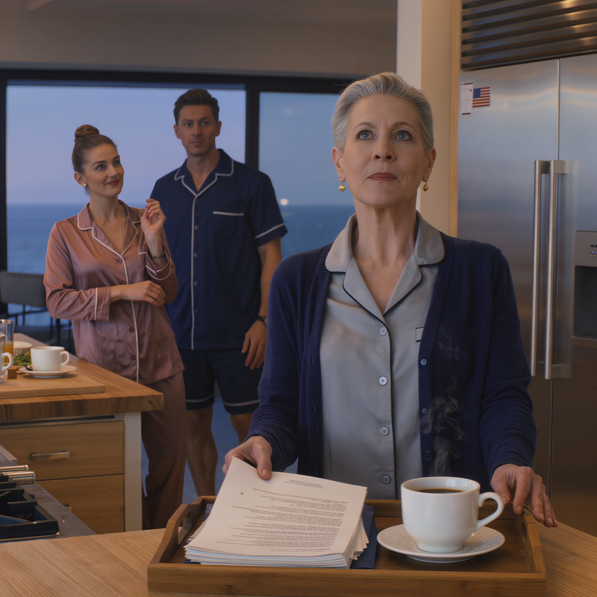 My daughter unexpectedly showed up at my vacation home with her new husband, saying they wanted to stay ‘just a few days.’ That evening, she told me, ‘I want breakfast ready by 5 a.m. tomorrow. My husband wakes up early and likes everything his way. As the host, you’re responsible for this’ So, I quietly set my alarm for 4 a.m. and planned a little surprise around their precious morning coffee that they wouldn’t want to miss.