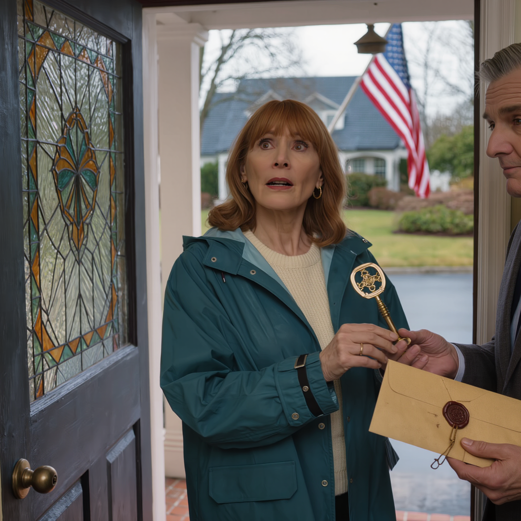 In 1985, my husband made a bet with me: ‘If you put up with me for 40 years, I’ll give you something impossible.’ I laughed, and we never mentioned it again. He died in 2024—exactly 40 years later. Today, a lawyer knocked and handed me a key, an address in Scotland, and a letter: “You won the bet. Go alone. Keep this private for now—not even with our children.” When I reached Scotland and turned the key…