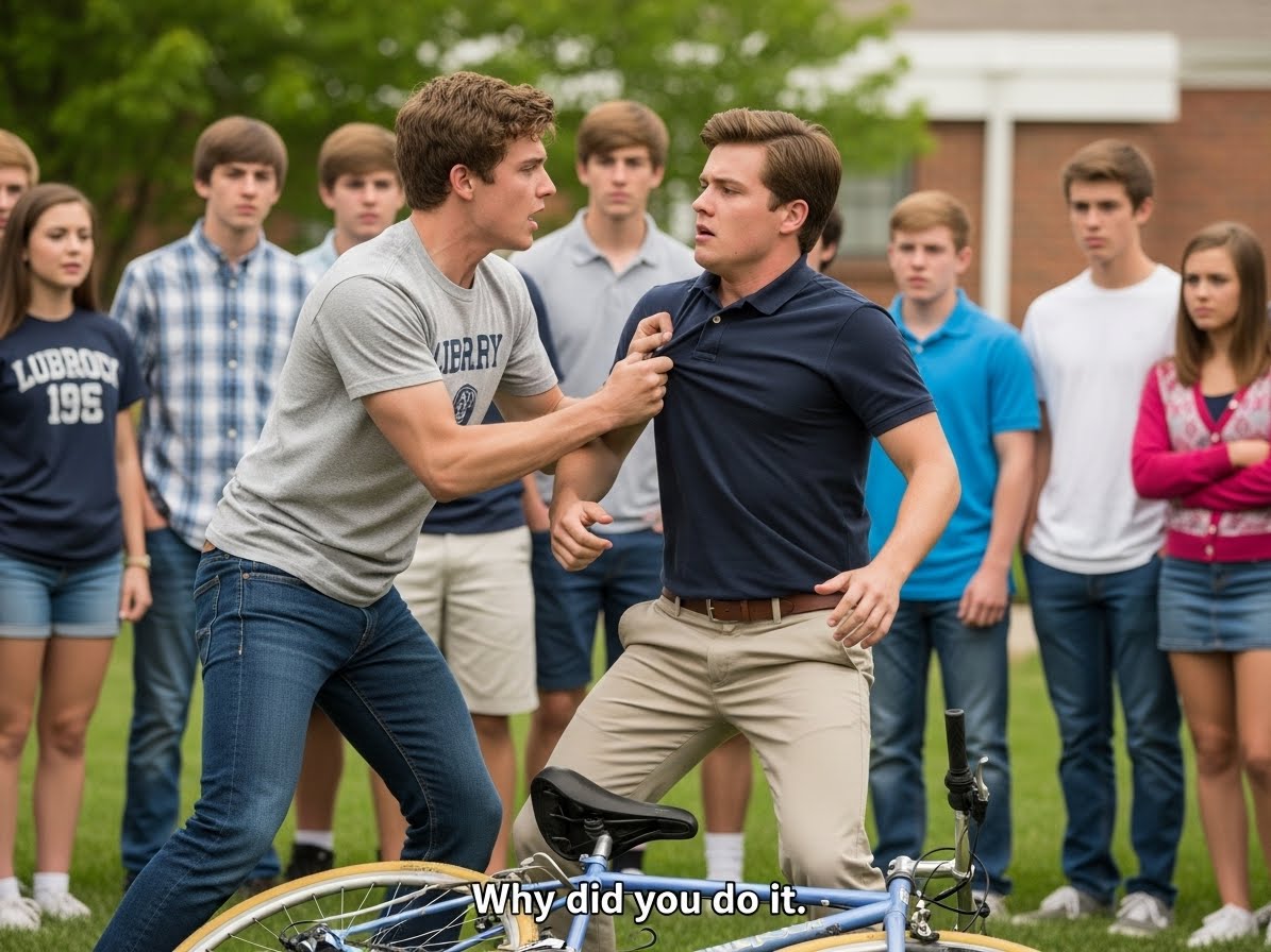 RICH BRATS DESTROYED MY BIKE, BUT THEY SCREAMED WHEN 50 BIKERS APPEARED – YOU WON’T BELIEVE WHO THEIR LEADER WAS!