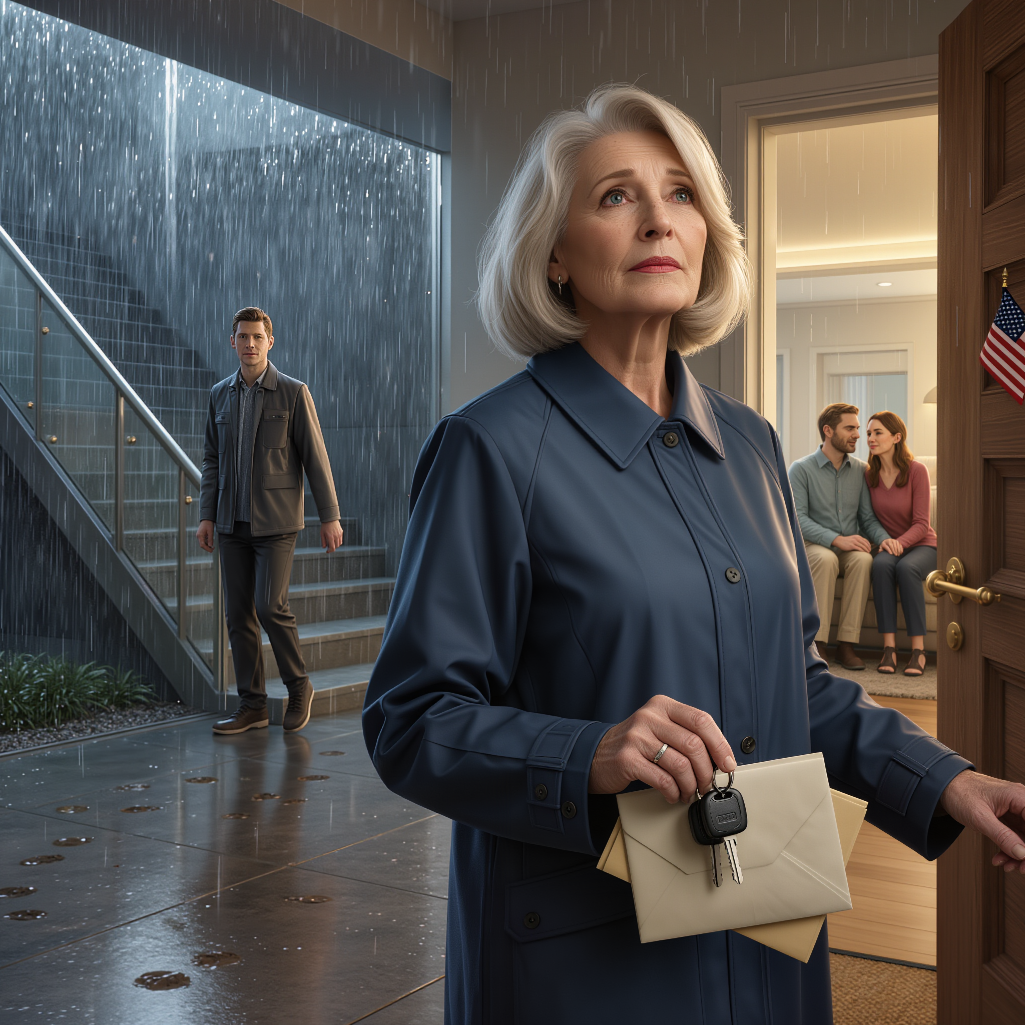 I drove six hours through a major storm to celebrate my son’s birthday. I was carrying $80,000 worth of gifts. I stood right outside the door and heard my daughter-in-law’s voice drift out: ‘It would be even better if she doesn’t show up tonight—then the beach house will be mine, and my love’s.’ My son laughed along with her. I left without a word. And a month later, their “perfect” life…