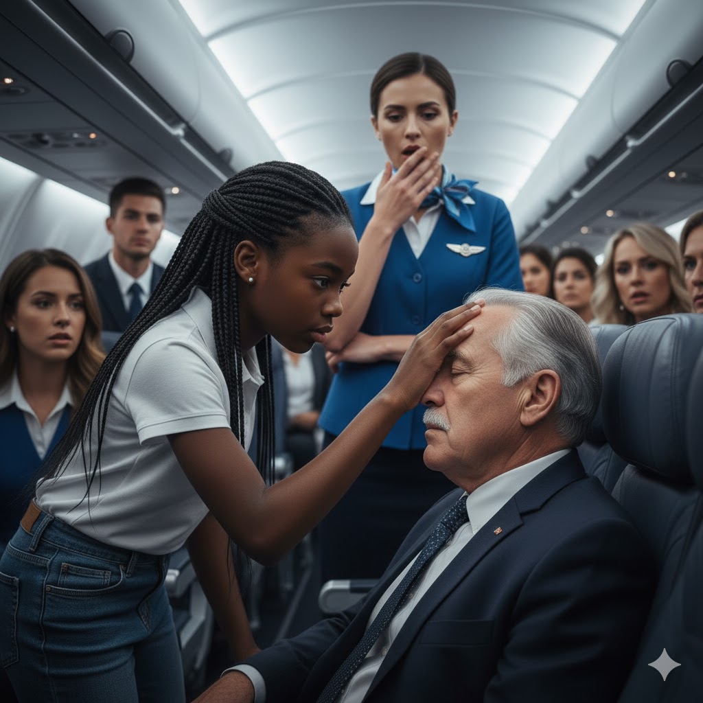 A 12-year-old Black girl saved a millionaire who suffered a stroke on a plane — and the very next day, her life was changed forever.