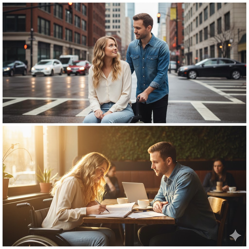 Single Dad Helped the Same Woman Every Morning — Until She Looked Up and Whispered, “You Don’t Remember Me?”