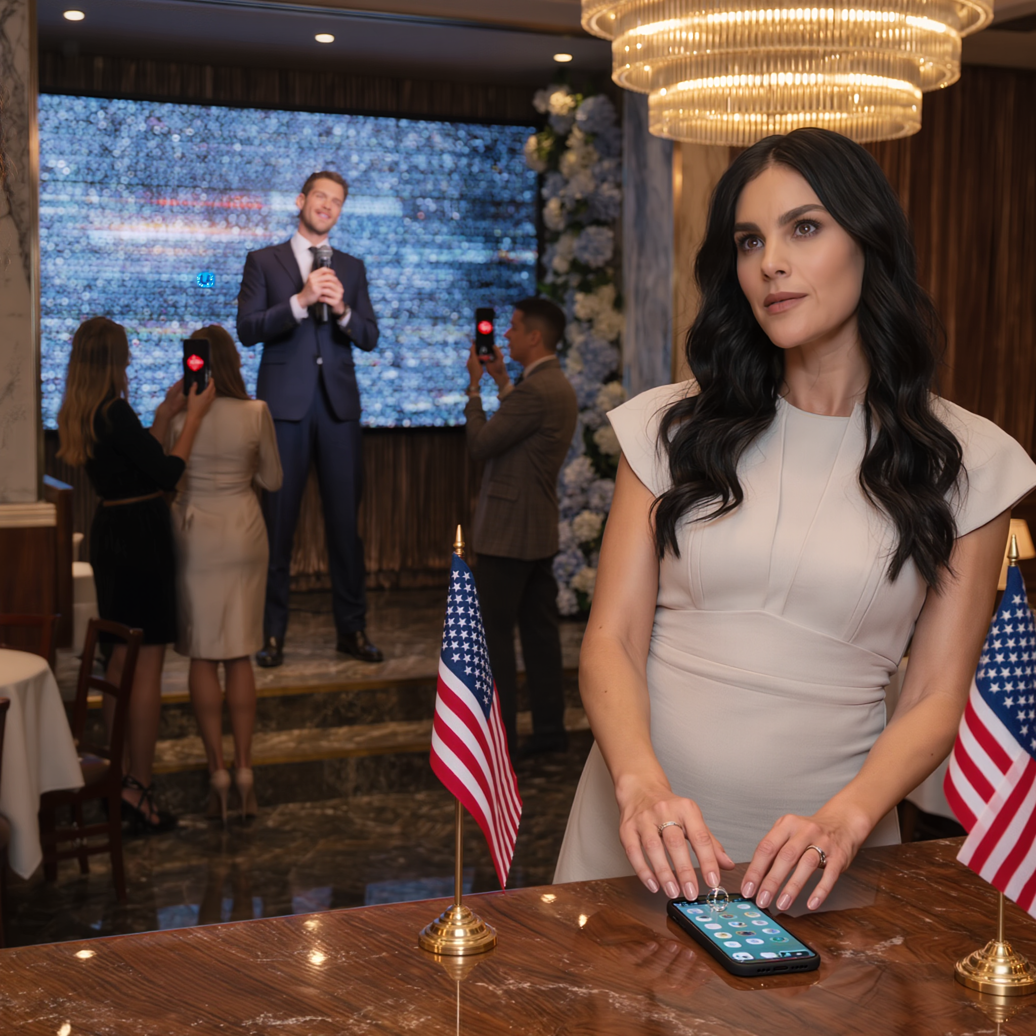 I arrived late for dinner with friends at a restaurant and overheard my fiancé telling his friends, ‘I’m not marrying her, she’s too pathetic,’ while everyone laughed as if it were a joke. I quietly took off my ring and let him continue. Then, I cleared my throat, held up my phone, and revealed a detail he never checked. That ‘hilarious’ moment of the meal became a haunting memory he’ll never forget.