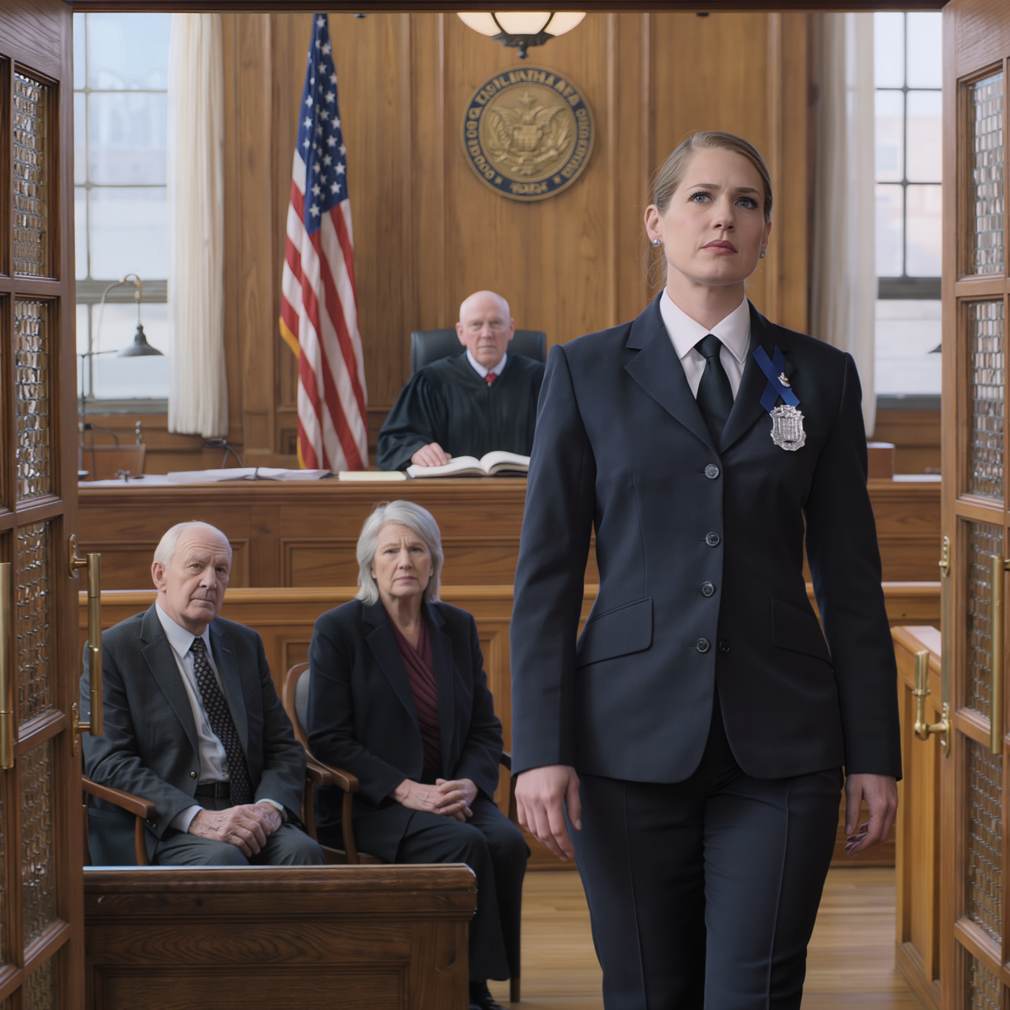 When I walked into the courtroom in my uniform, my father chuckled, and my mother shook her head. The judge froze, his hand trembling as he whispered, ‘My God… is that really her?’. Everyone turned and stared. Nobody knew who I really was until that day