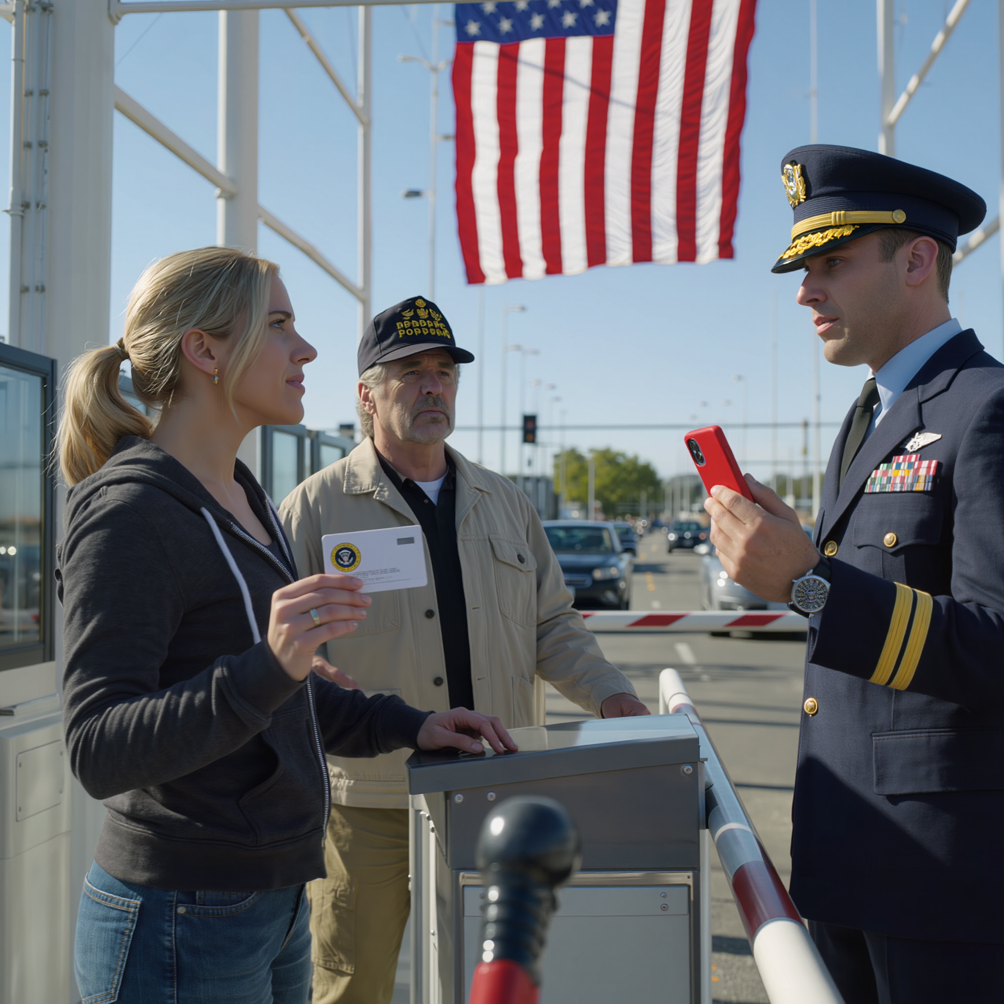 he doorman asked for identification. My dad showed his pension card. ‘She was with me,’ he said. ‘Just a civilian.’ I handed the doorman a card with the presidential seal on it. The scanner read ‘Yankee White – first priority.’ The doorman picked up the phone. ‘VIP line. Now.’ My dad looked at me in amazement.