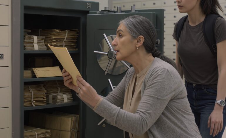 Twenty-five years after my son emptied our family safe, vanished across the border and left his father to die from the shock three days later, a young woman I’d never seen before rang the bell of my tiny San Diego apartment, holding a small silver key between her fingers and saying one quiet sentence that made my knees buckle and proved my past wasn’t nearly as buried as I thought.