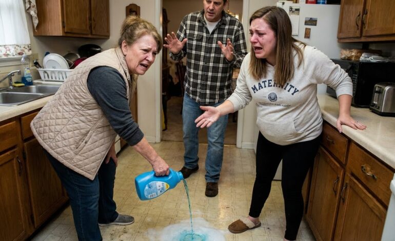 I was eight months pregnant, struggling to clean the house when I accidentally brushed past my mother-in-law. In an instant, she called me trash, slapped my face, and dumped a bucket of dirty mop water over my body. I slipped, crashed onto the floor, and felt my water break—just as I realized my life was about to change forever. – life magazine