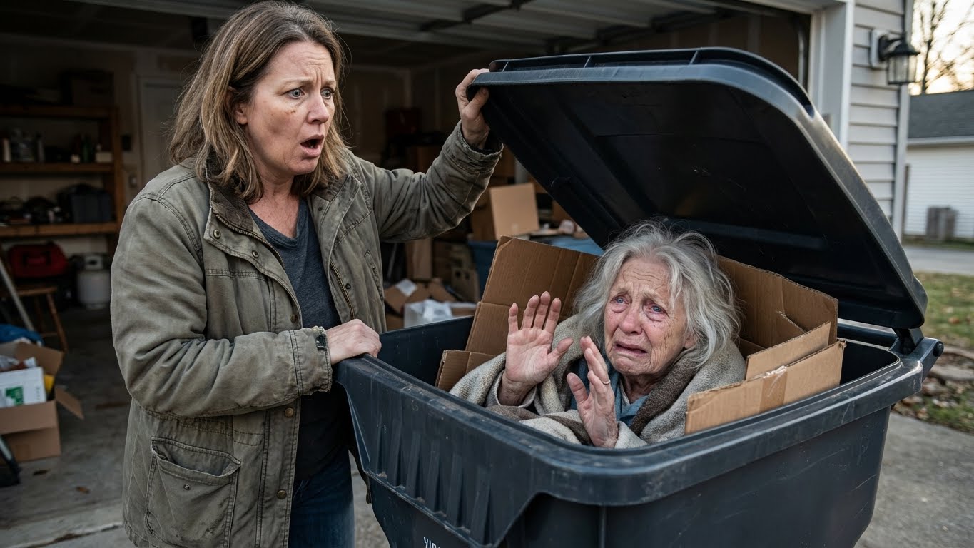 My four-year-old daughter suddenly froze on the sidewalk and whispered, “Mommy… there’s someone inside the trash bin.” I laughed nervously—until the smell hit me and I realized she was right. – life magazine