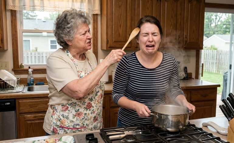 I was cooking soup when my mother-in-law suddenly hit me with a spoon. “You incompetent cook!” she yelled. My husband just turned up the TV volume. But this was the last time I would cook for them… – life magazine