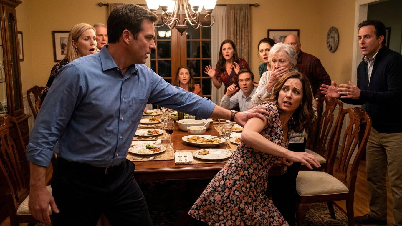 At a fancy dinner, my son-in-law yanked my daughter’s hair because she ordered the “wrong” wine. His father clapped and said, “She needs to know her place.” My daughter wept silently, too scared to move. I stood up, my years of keeping the peace shattering. I didn’t scream. Instead, I did something that silenced the entire restaurant and ended his control forever…. – life magazine