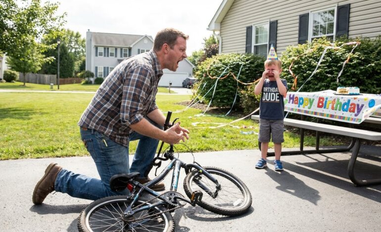 My dad smashed my son’s birthday bike to “teach him a lesson.” My mom supported him. They refused to apologize to my son. I went to my car, grabbed a baseball bat, and what I did next made my parents scream in panic. One year later, they showed up with a brand new bike as an apology. But my response left them completely sh0cked. – life magazine