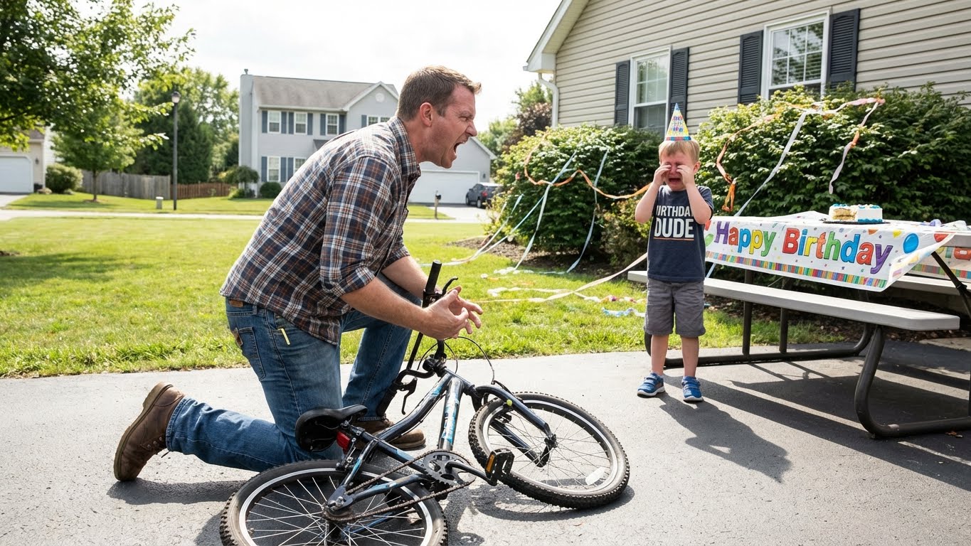 My dad smashed my son’s birthday bike to “teach him a lesson.” My mom supported him. They refused to apologize to my son. I went to my car, grabbed a baseball bat, and what I did next made my parents scream in panic. One year later, they showed up with a brand new bike as an apology. But my response left them completely sh0cked. – life magazine