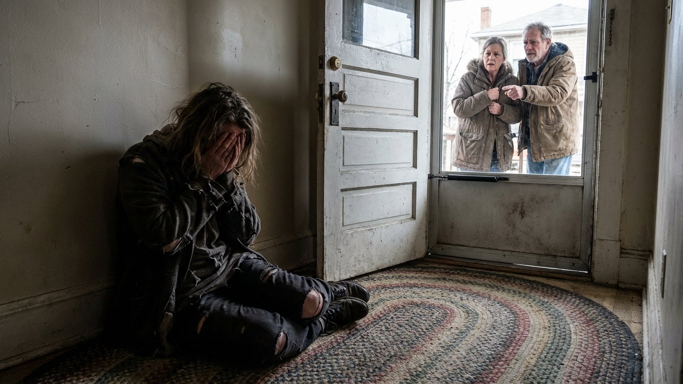 I showed up at my sister’s house unexpectedly. She was sleeping on the door mat wearing torn old clothes. Her husband wiped his shoes on her and told his lover, “That’s our crazy maid.” I didn’t scream. I took a step forward and everyone froze, because… – life magazine