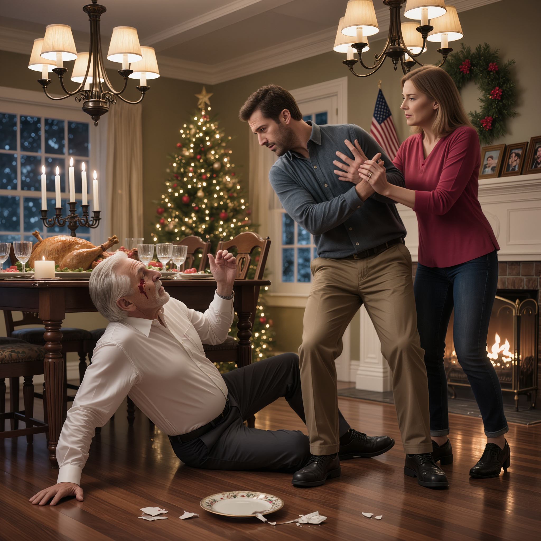 On Christmas Eve, I confronted my son’s wife for stealing my money. But instead of explaining, my son and his wife assaulted me, left me injured, and said, “Stay away from us, old man.” Two days later, my son called and asked, “Dad… did you pay the mortgage this month?” I paused… and replied with four words he would never forget