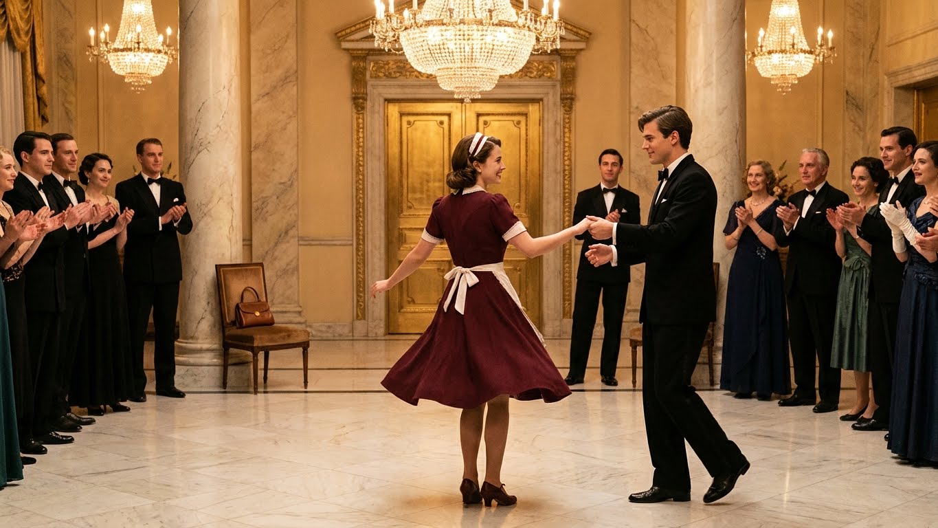 “IF YOU KNOW HOW TO DANCE, I’LL MARRY YOU,” THE MILLIONAIRE CHALLENGED… UNTIL THE CLEANING LADY STEPPED IN, WHAT SHE DID NEXT LEFT THE ENTIRE ROOM SPEECHLESS