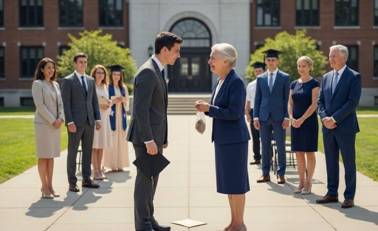 I Shouted, ‘Get Out—You Don’t Belong Here!’ at My Own Mother During My Graduation, Thinking I Was Protecting My Future—Until Minutes Later, One Quiet Detail Began Pulling Everything I Believed Apart