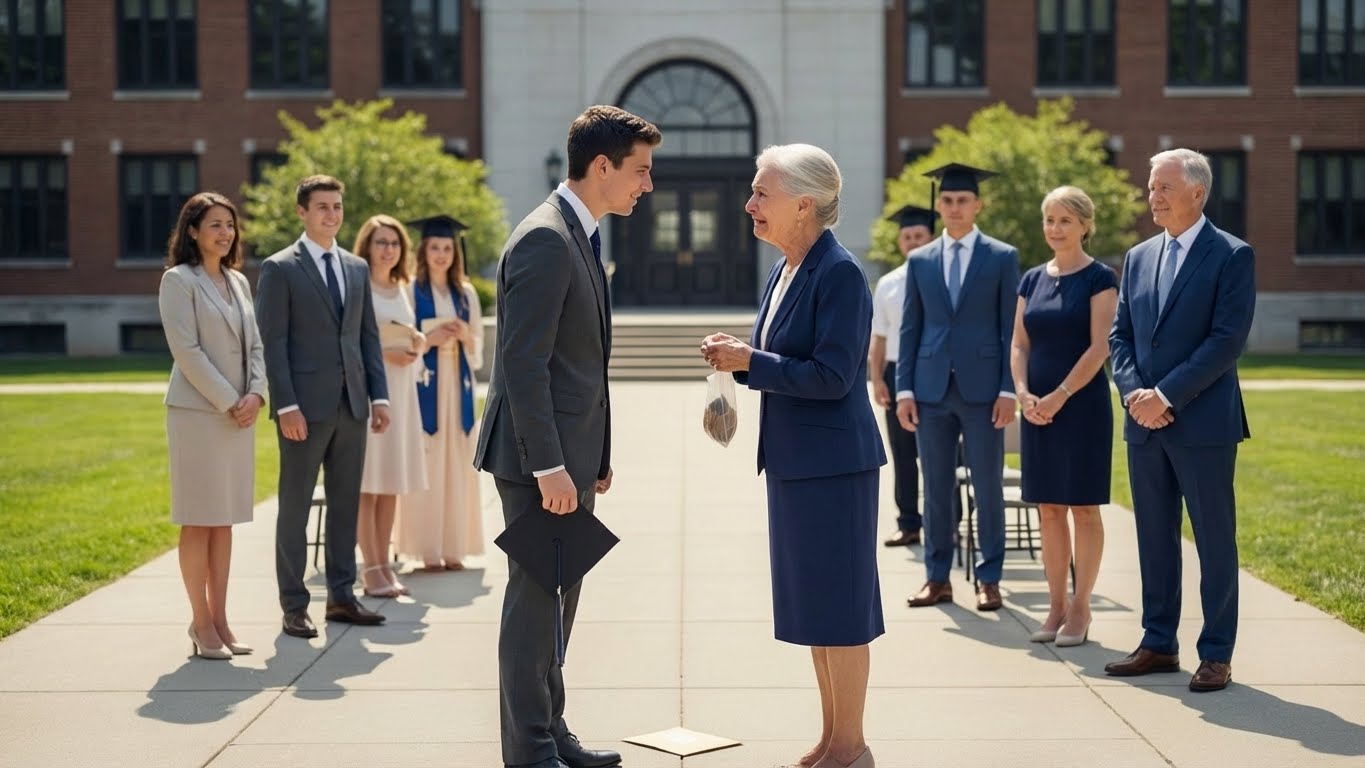 I Shouted, ‘Get Out—You Don’t Belong Here!’ at My Own Mother During My Graduation, Thinking I Was Protecting My Future—Until Minutes Later, One Quiet Detail Began Pulling Everything I Believed Apart